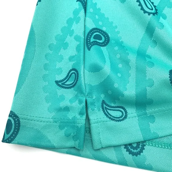 Nike Dri-Fit Victory Print Split Neck Golf Top Size Small - Picture 5 of 16